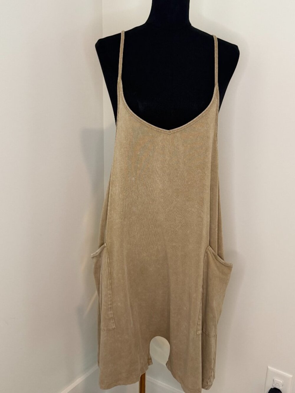 DOUBLE ZERO - Brown/Beige Romper